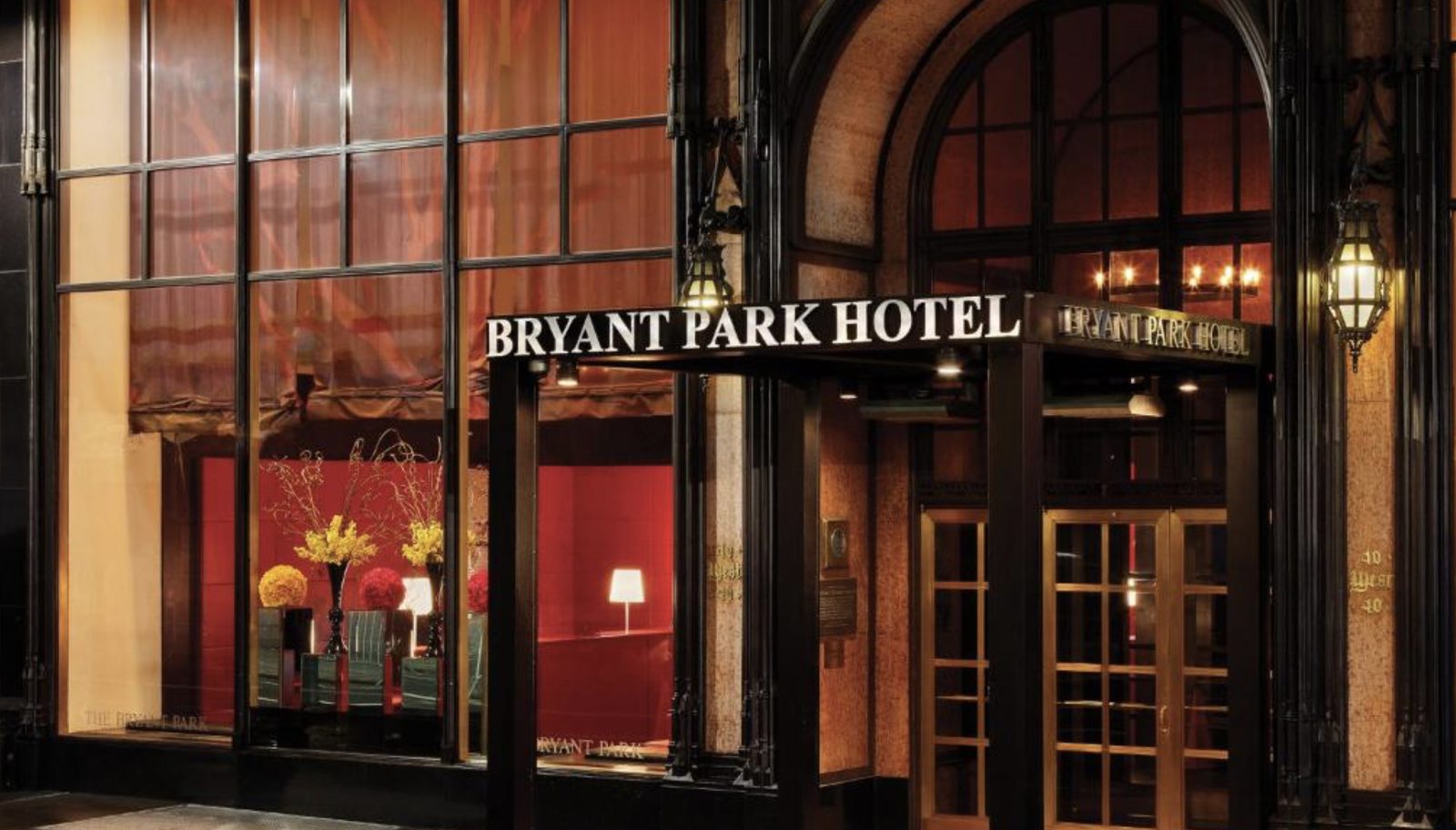 The hotel entrance on West 40th Street