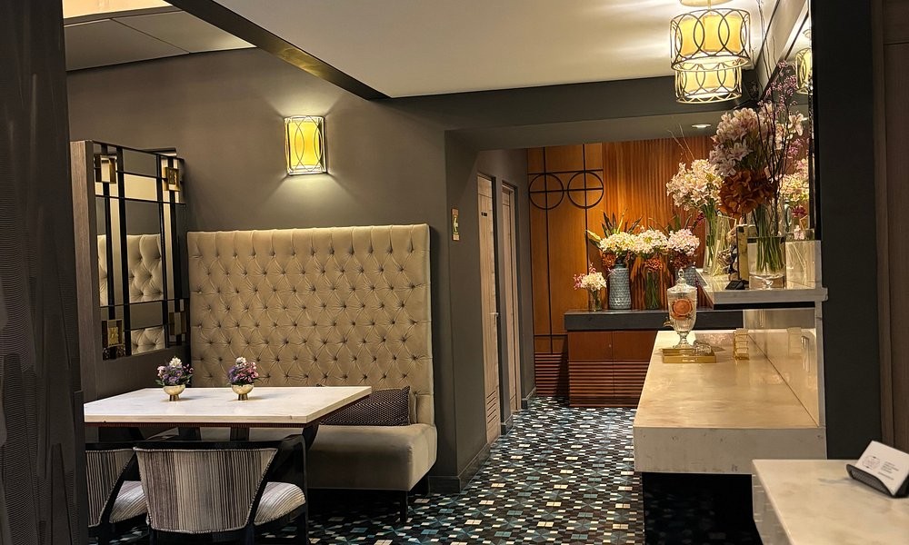 A dining lounge at Casa Malí by Dominion
