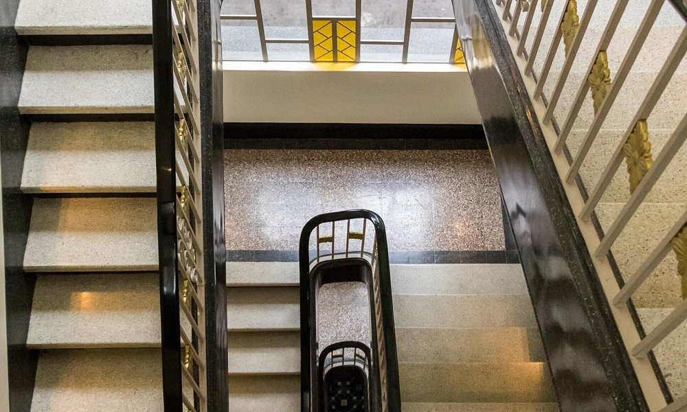 The Art Deco staircase at Casa Malí by Dominion