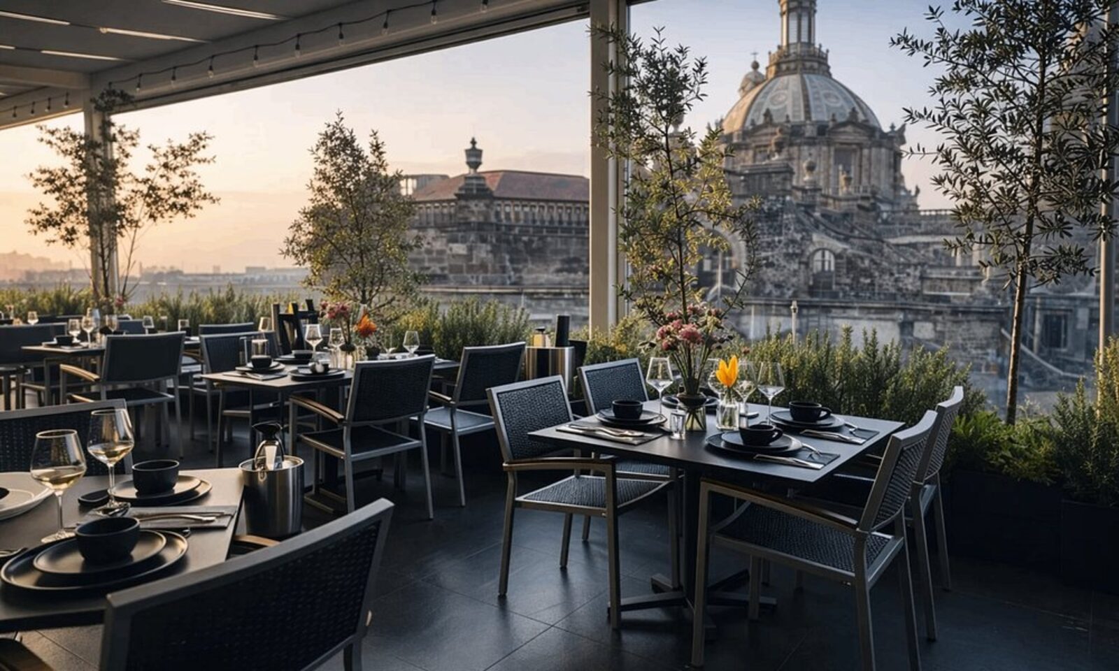 Hotel Catedral rooftop terrace