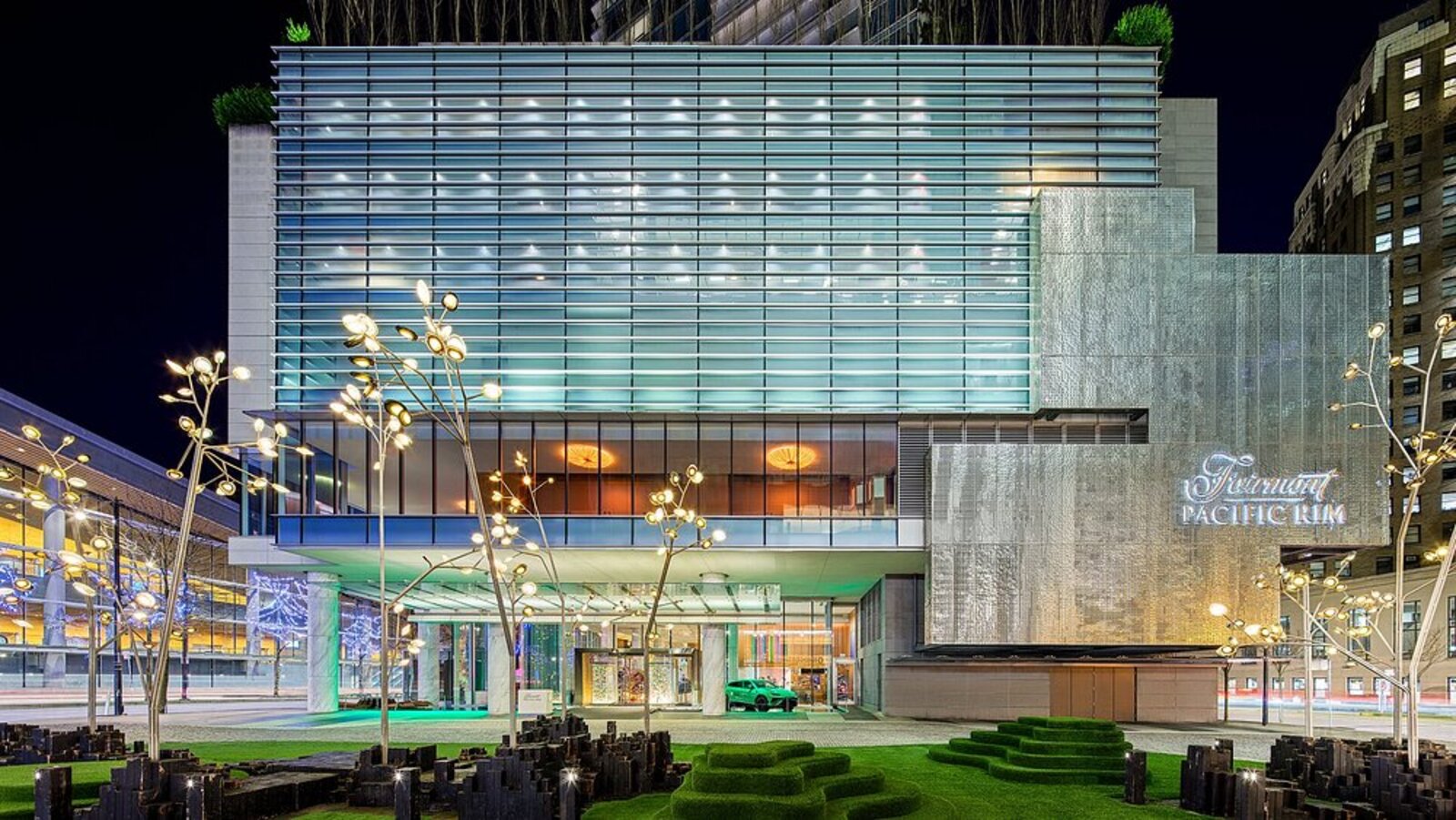 Fairmont Pacific Rim at night