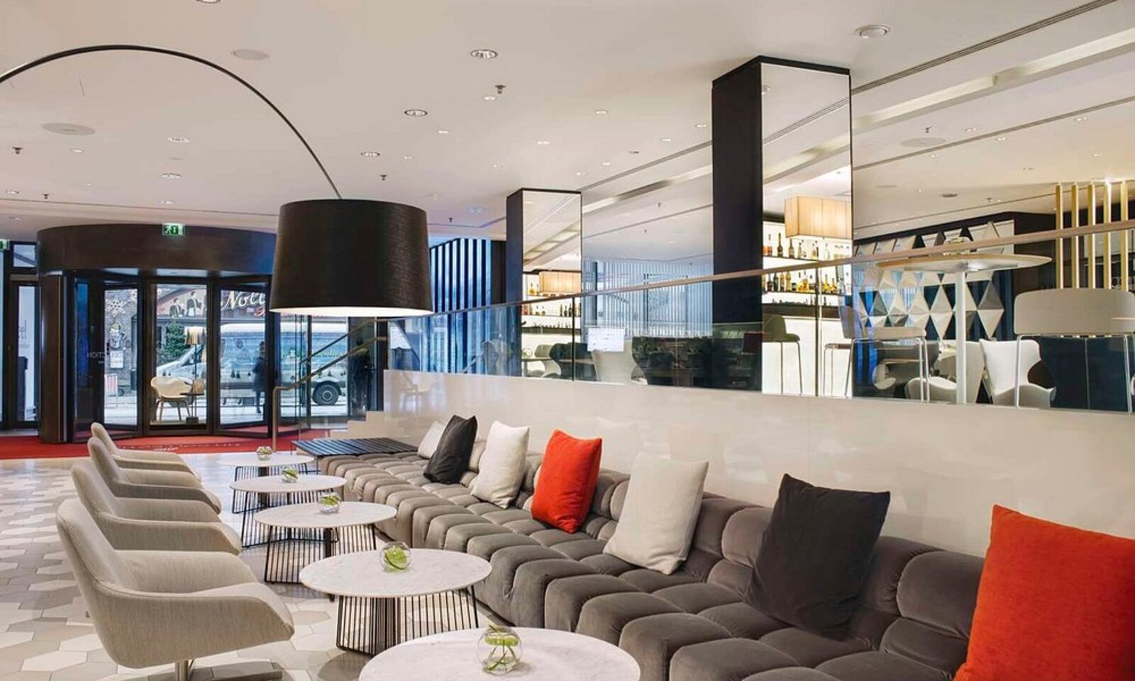 The lobby lounge and bar at NH Collection Berlin Mitte Friedrichstrasse