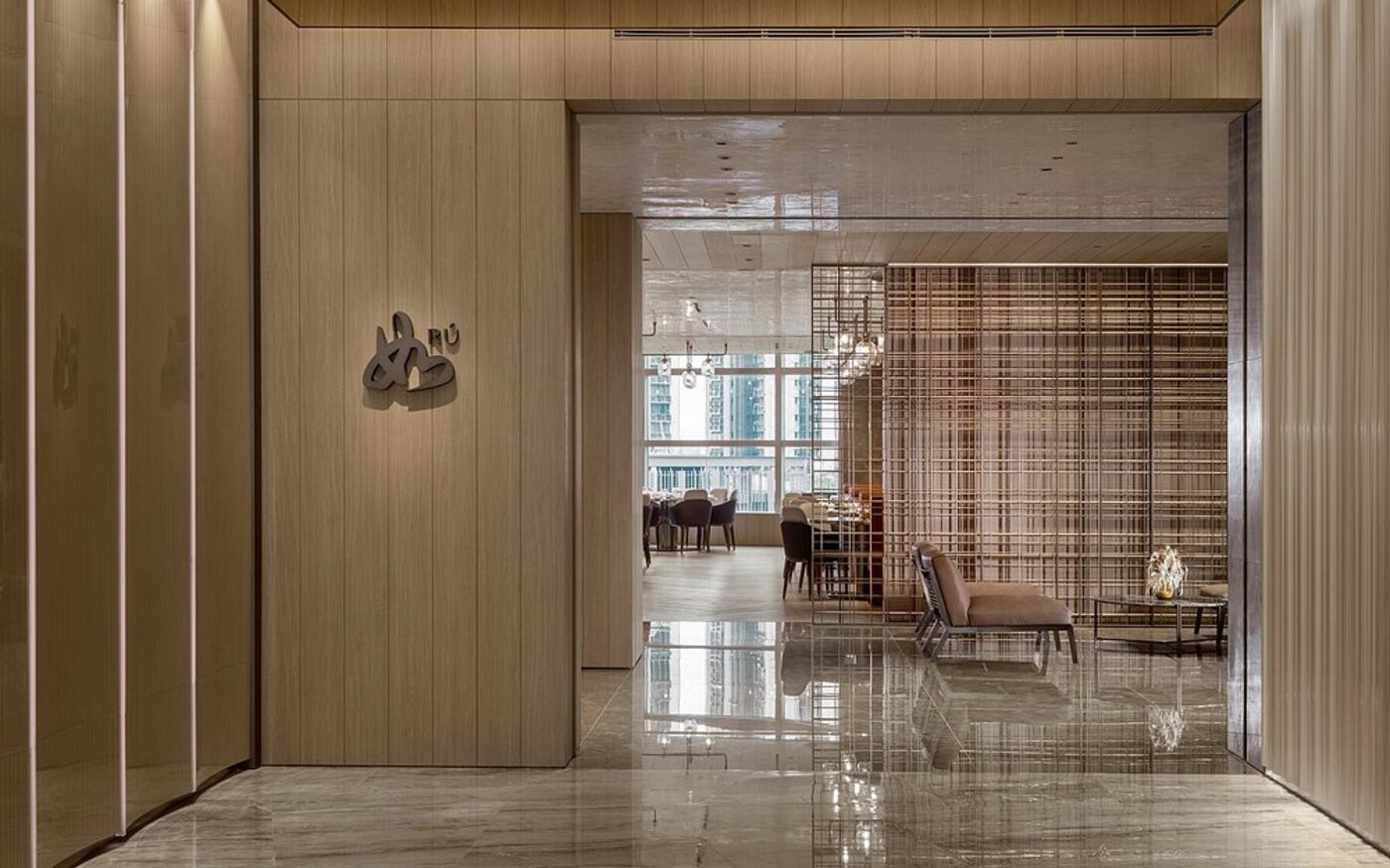 The entrance to one of the hotel's restaurants