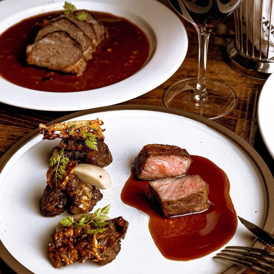 A plated dinner at the Loden Hotel