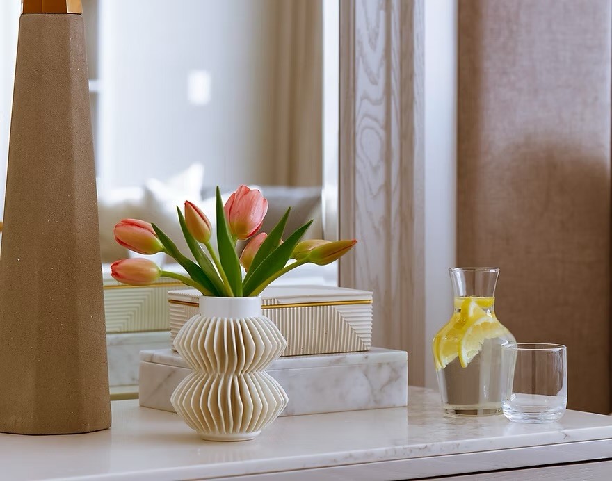 A bedside detail at the Loden Hotel