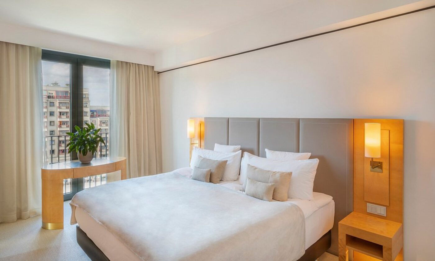 Suite with adjoining bathroom